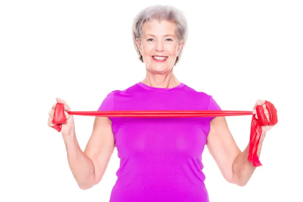 Sportieve oudere vrouw — Stockfoto