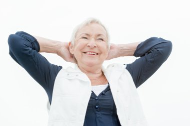 gülümseyen kadın kıdemli