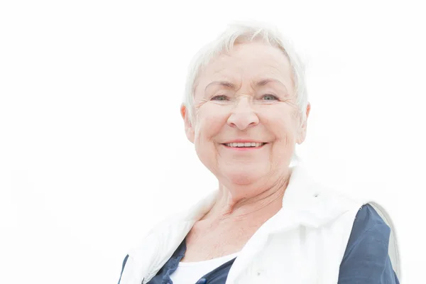 Mujer mayor sonriente — Foto de Stock