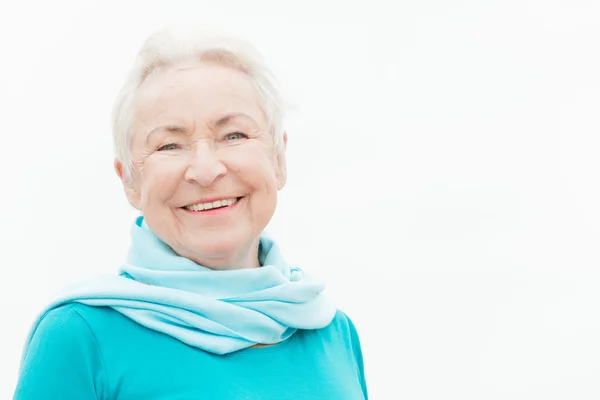 Smiling senior woman — Stock Photo, Image