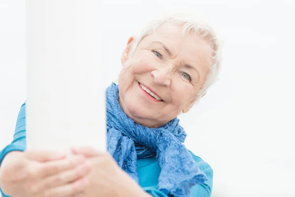 Smiling senior woman — Stock Photo, Image