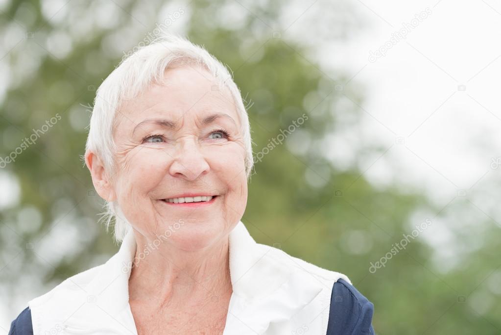 smiling senior woman