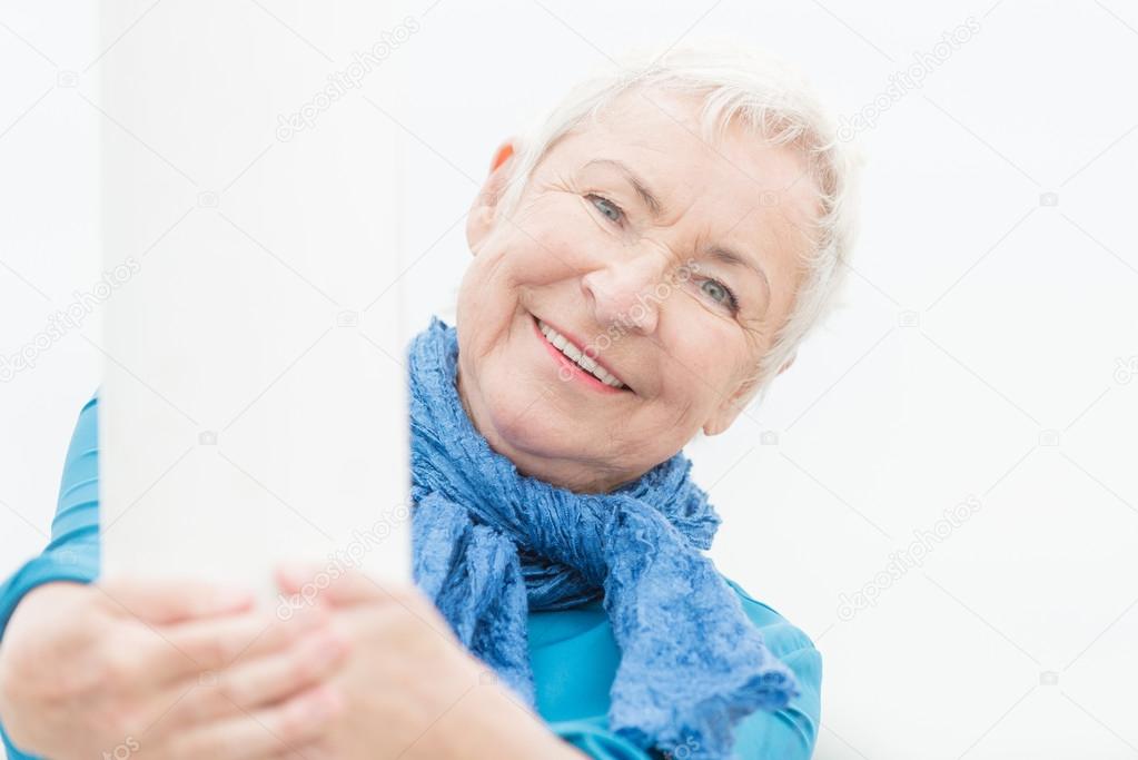 Smiling senior woman