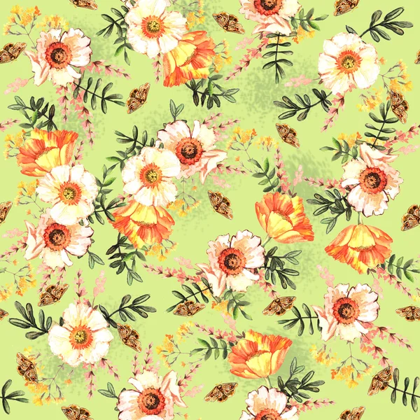 섬세 한 봄 꽃 패턴 — 스톡 사진