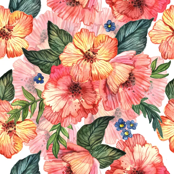 Dekoratív minta virágokkal — Stock Fotó