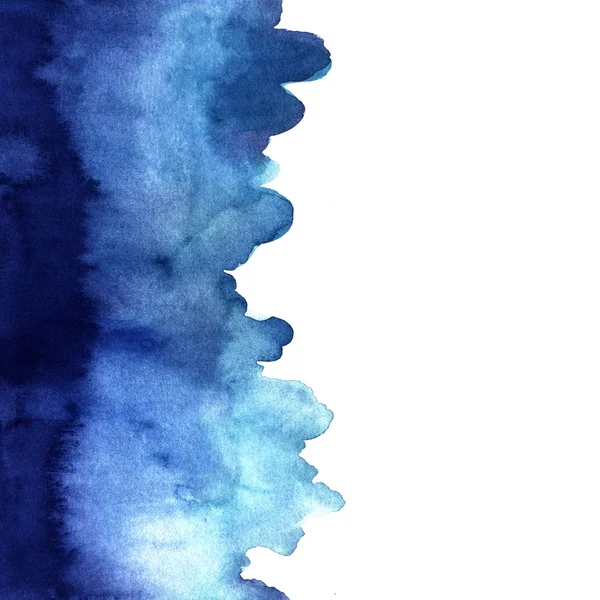 Abstrakte blaue Aquarell Hintergrund — Stockfoto