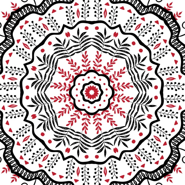 Decoratieve abstract floral ronde mandala — Stockvector