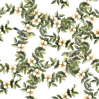 suluboya çiçek desenle 