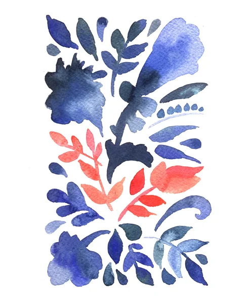 Aquarelle motif floral — Photo