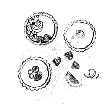 Tarts 'ın grafiksel vektör çizimi