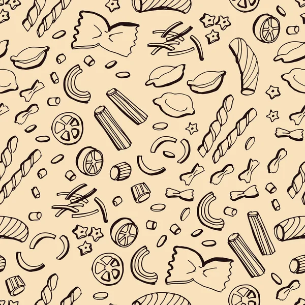 Grafisches Muster Von Pasta — Stockvektor