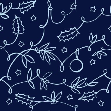 Mutlu Noel Grafik sonu olmayan çizgi süsü