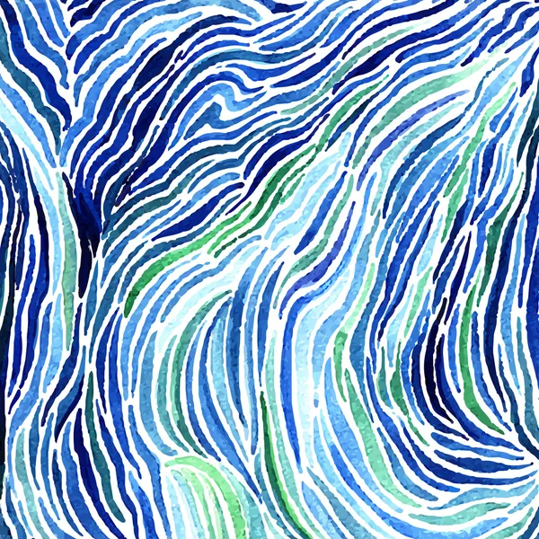 Padrão de mar aquarela abstrato —  Vetores de Stock