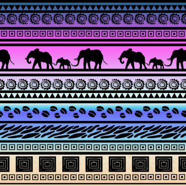 parlak Afrika Dekoratif süsleme