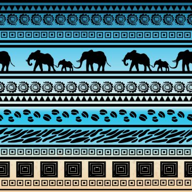 etnik Afrika Dekoratif süsleme