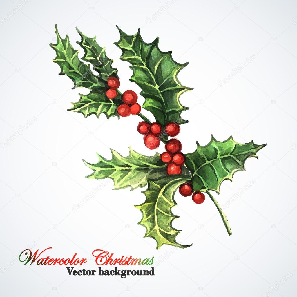 Christmas sprig of mistletoe. Stock Vector by ©Ann_art 55075083