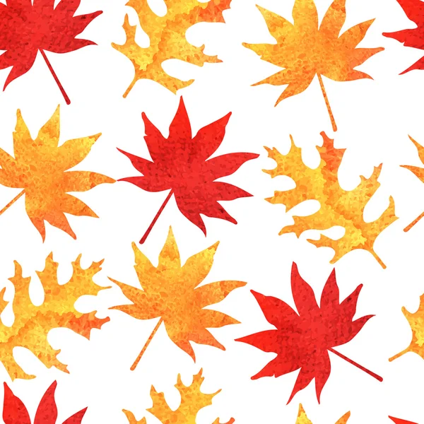 Modèle avec feuilles d'automne . — Image vectorielle