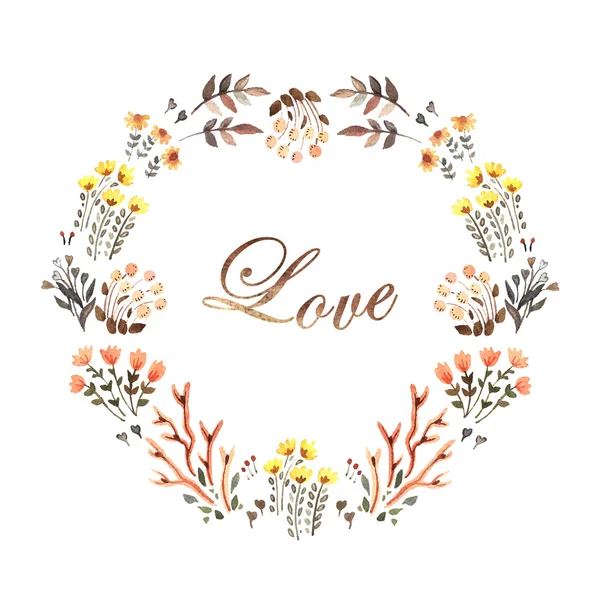 Composición decorativa del amor . — Vector de stock