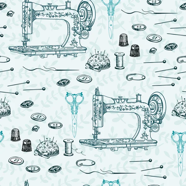 İğne işi nesnelerle dekoratif desen