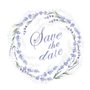 suluboya lavanta çelenk