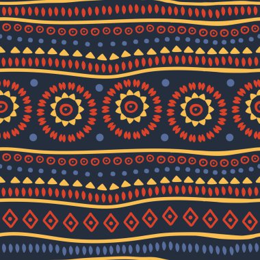 etnik çizgili desen