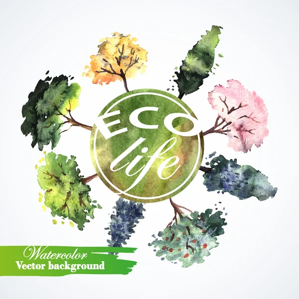Jarní eco život květinový vzor — Stockový vektor