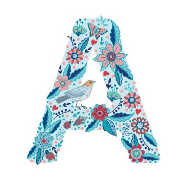 Çiçek harf A