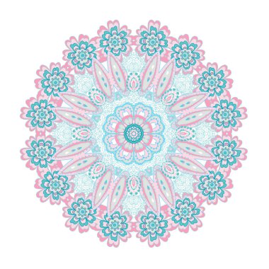 Pastel desenli mandala