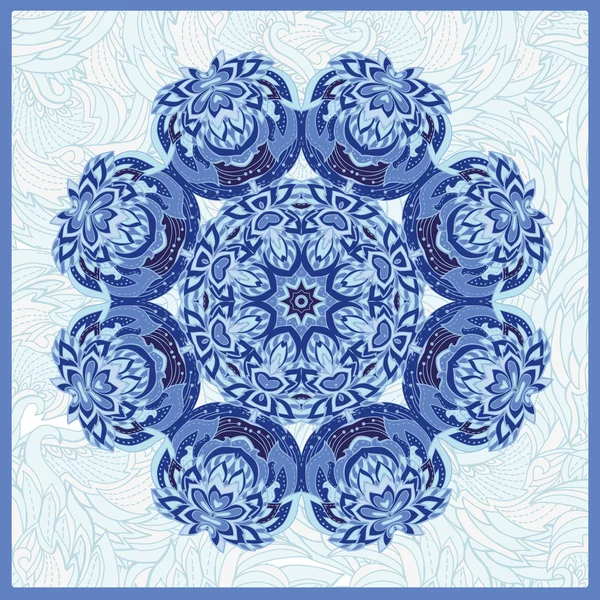 Текстура с абстрактным синим рисунком — стоковый вектор
