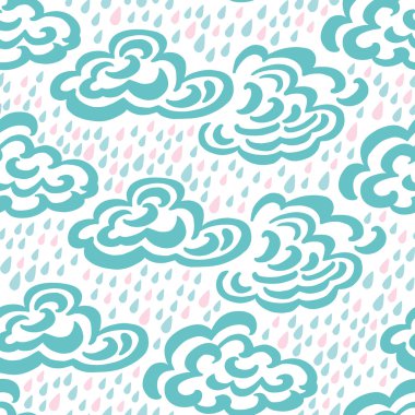 Yağmur desenle doodle