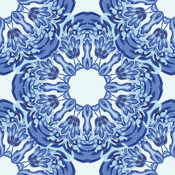 Textur mit abstrakten blauen Mustern — Stockvektor