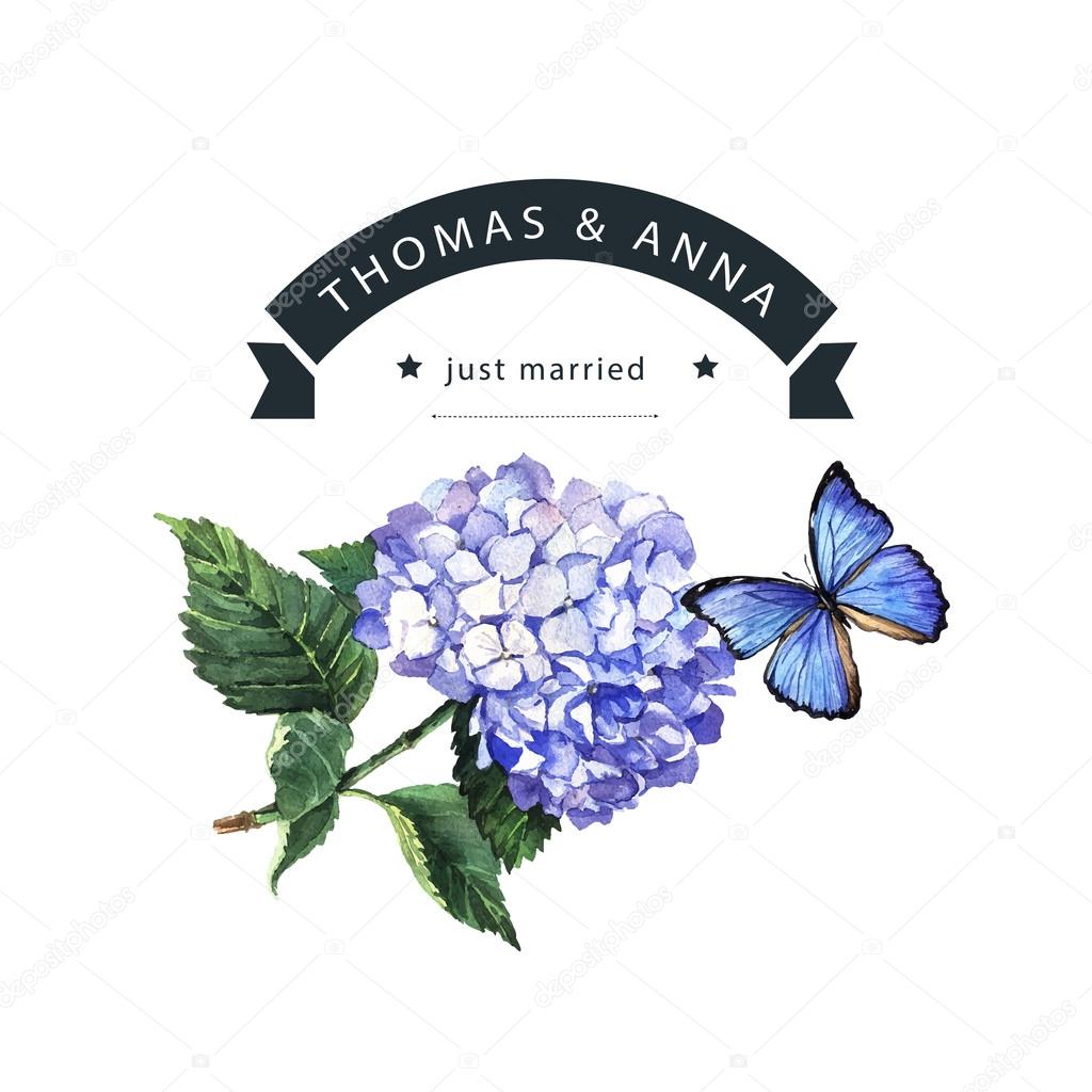 あじさいストックベクター ロイヤリティフリーあじさいイラスト Depositphotos