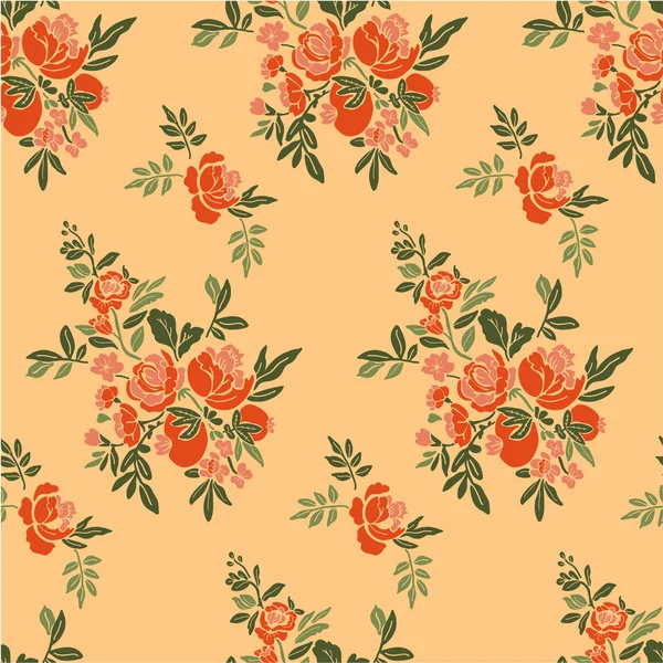 Vintage decorative floral pattern — Stock Vector