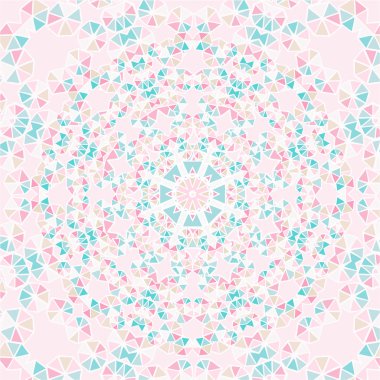 renkli geometrik yuvarlak süs. .