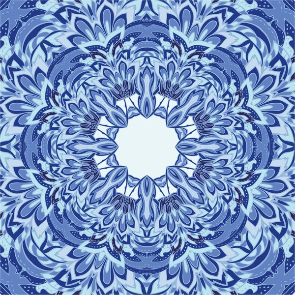 Blue circular decorative background — Wektor stockowy