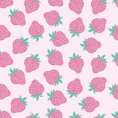 sorunsuz pembe çilek deseni.