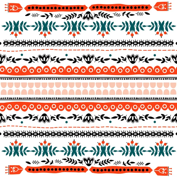 Embroidered ethnic background — Stock Vector