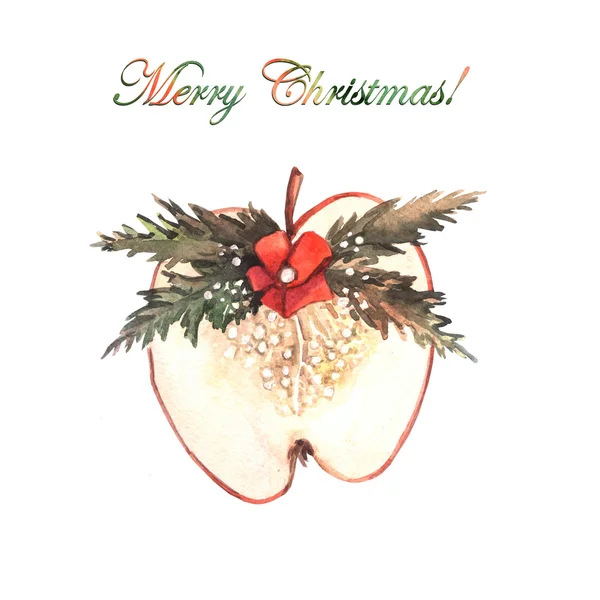 Akvarell Christmas ornament — Stockfoto