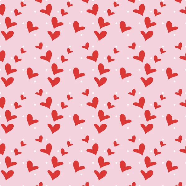 Patrón sin costuras con corazones. — Vector de stock