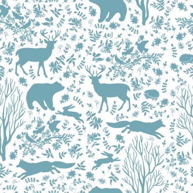 Orman hayvanları ile Seamless Modeli