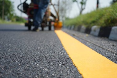Sarı trafik hattı yapım aşamasında güvenlik için