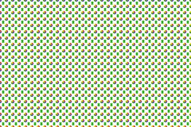 Simetrik desen, duvar tasarımının arka planında kullanılır..