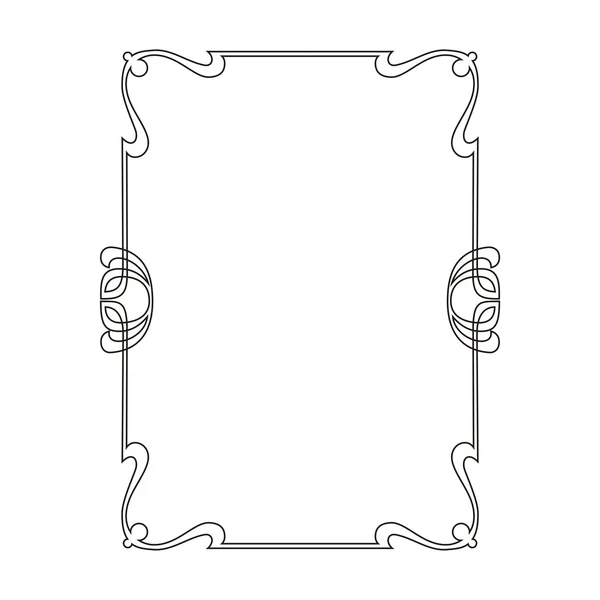 Rechteckiger dekorativer Rahmen — Stockvektor