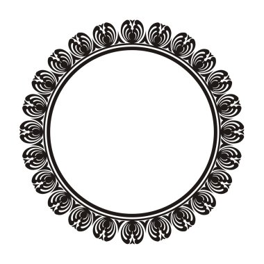 Dekoratif yuvarlak çerçeve