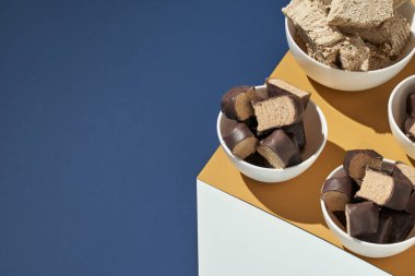 Halva konsepti. Türkçe yemek trendi. Güzel fırın. Kurabiye. Tatlı nefis.