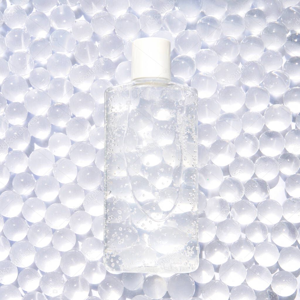 Luqiud cosmetic product. Jelly bubble transparent toner. Makeup cleaner