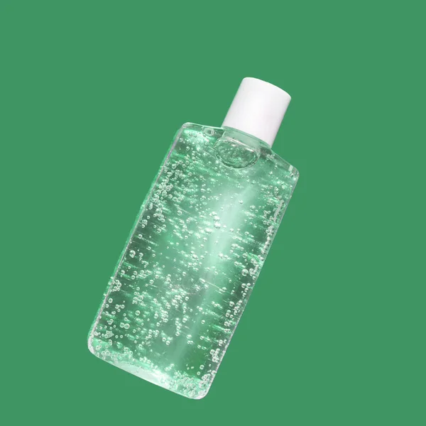 Luqiud cosmetic product. Jelly bubble transparent toner. Makeup cleaner — Stock Photo, Image