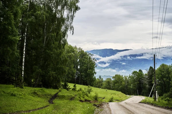 Paisagem de viagem de férias. Montanhas Altai. Região de Multa. — Fotografia de Stock