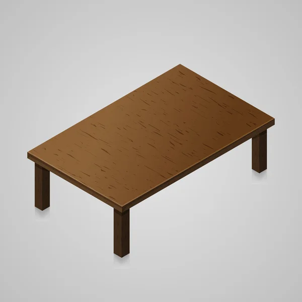 Изометрический кухонный стол — стоковый вектор