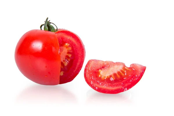 Corte de tomate vermelho — Fotografia de Stock